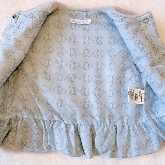 Patachou GREY FUR VEST WITH BOW - Picture 4 of 6